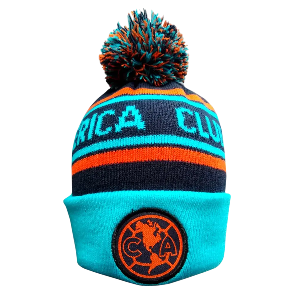 Fan Ink Officially Licensed Sports Cuffed Beanie - Club America, Cruz Azul, Bayern Munich - Soft Acrylic Yarn, Warm Winter Hat, Unisex Casual Fit, Everyday Style, 1 Size