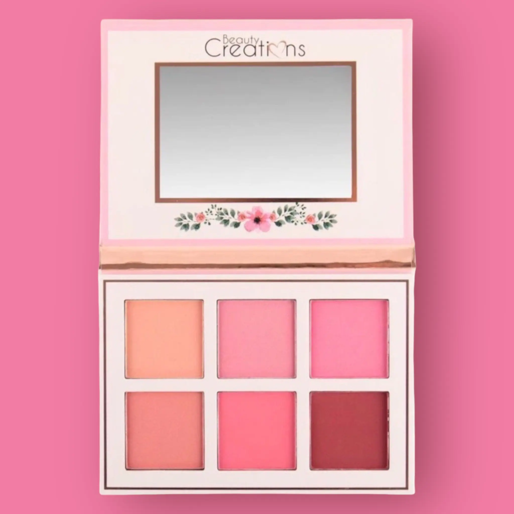 Beauty Creations Floral Bloom Cosmetic Blush Compact - Buildable Face Palette for Makeup Application, Blush Compact Blush