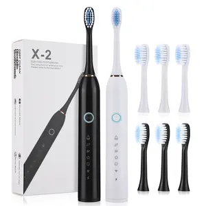 Electric Toothbrush with Four Brush Heads, Portable Teeth Cleaning Device for Oral Care & Whitening, Ip67 Waterproof, Type-C Charging