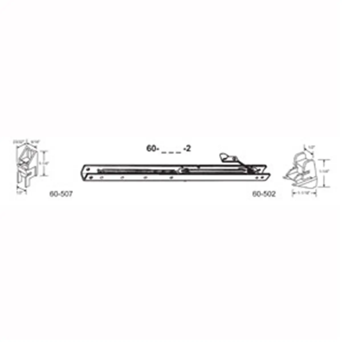 29 in. Balance Stamped No. 2840 with Ends 60-507 & 60-502 Attached Window Channel, pack of 4