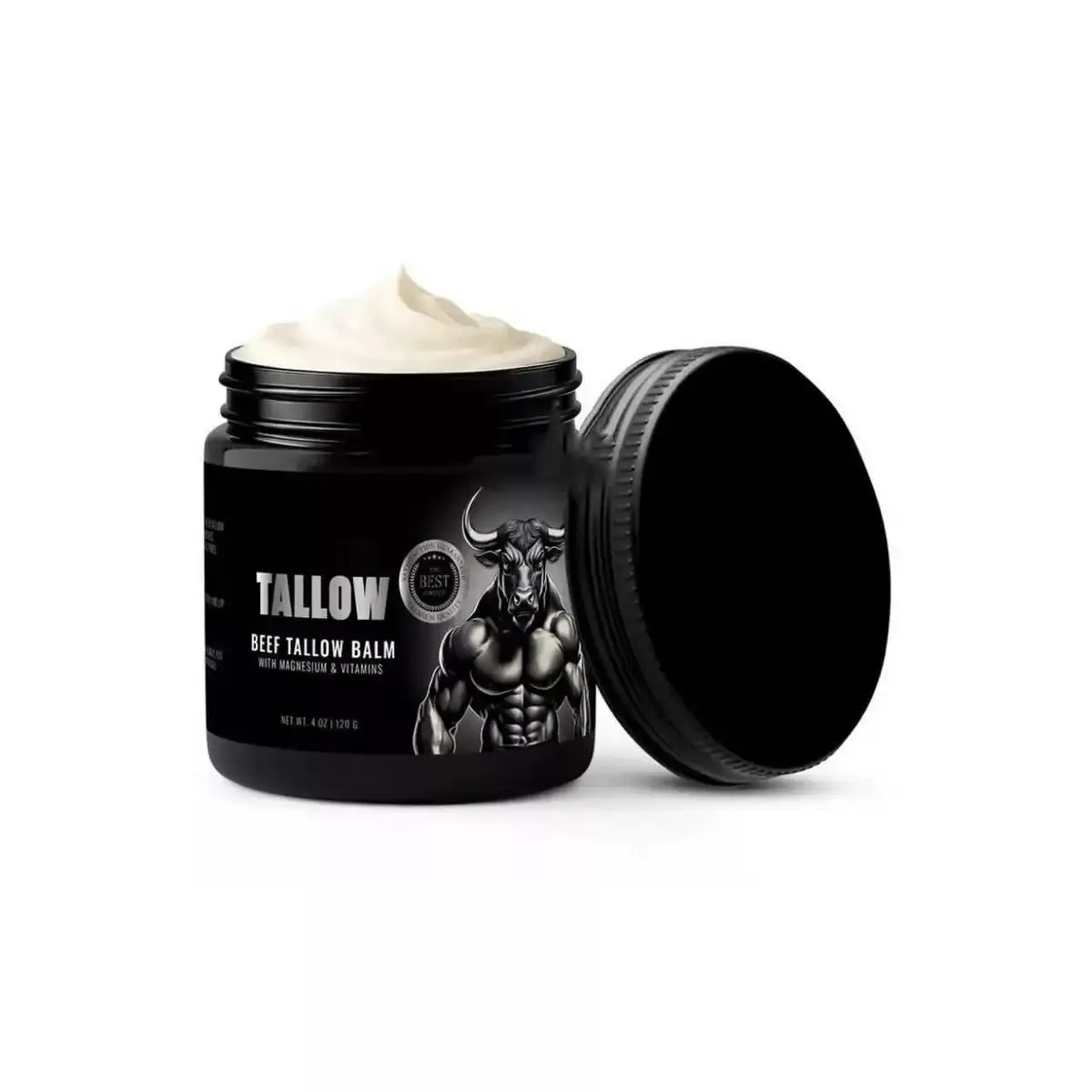 Titan Tallow Magnesium Balm - Grass-FedBeef Tallow Moisturizer, Healthcare MultiPurpose Relief Pain Reliever for Sleep &Muscle Relaxation - 4 oz All-in-1 BalmTreatment