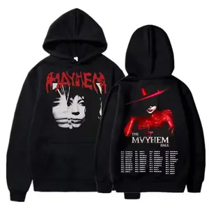 The Mayhem Ball Laddy Gagga Tour 2025 Hoodies, Graphic Tourr Sweatshirts, Mayhem Merch T-Shirt, Trendy Hip Hop Vintage Long Sleeve, Streetwear