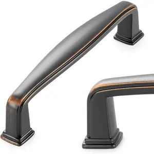 10 Pack 3-3/4 Inch Oil Rubbed Bronze Kitchen Cabinet Pulls Rubbed Bronze Cabinet Handles Bronze Cabinet Hardware for Kitchen Cabinets Drawer Dresser Cupboard Bedroom