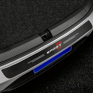 9pcs Sports Car Door Sill Protector Strips, Anti-Scratch Threshold Guard, Welcome Pedal Protection, Universal Fit for All Models Vehicle