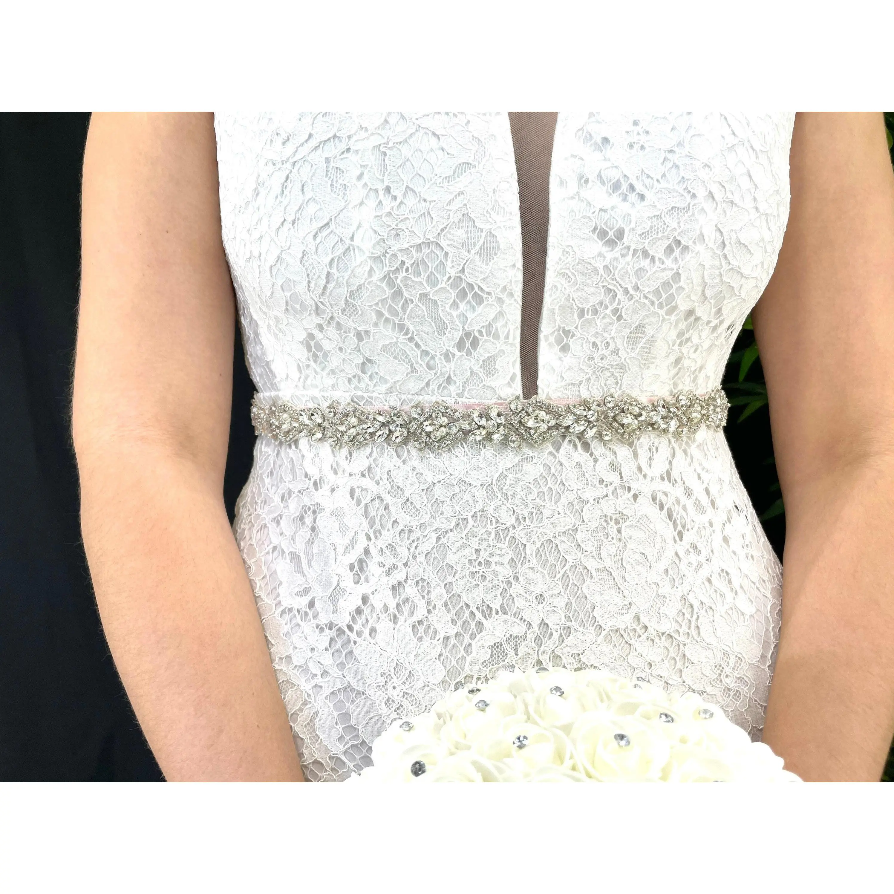 Rhinestone Banding Wedding Dress Belt Rhinestone Banding Wedding Dress Belt