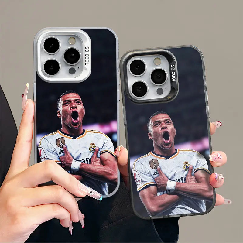 IPhone 16 Promax Mbappe Phone Case Anti Drop Protective Case Suitable for iphone 15 14 13 12 11 XS Plus Acrylic Phone Case Protection Cover
