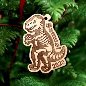 T-Rex ornament, TRex bag tag, custom dino keychain, personalized dinosaur ornament