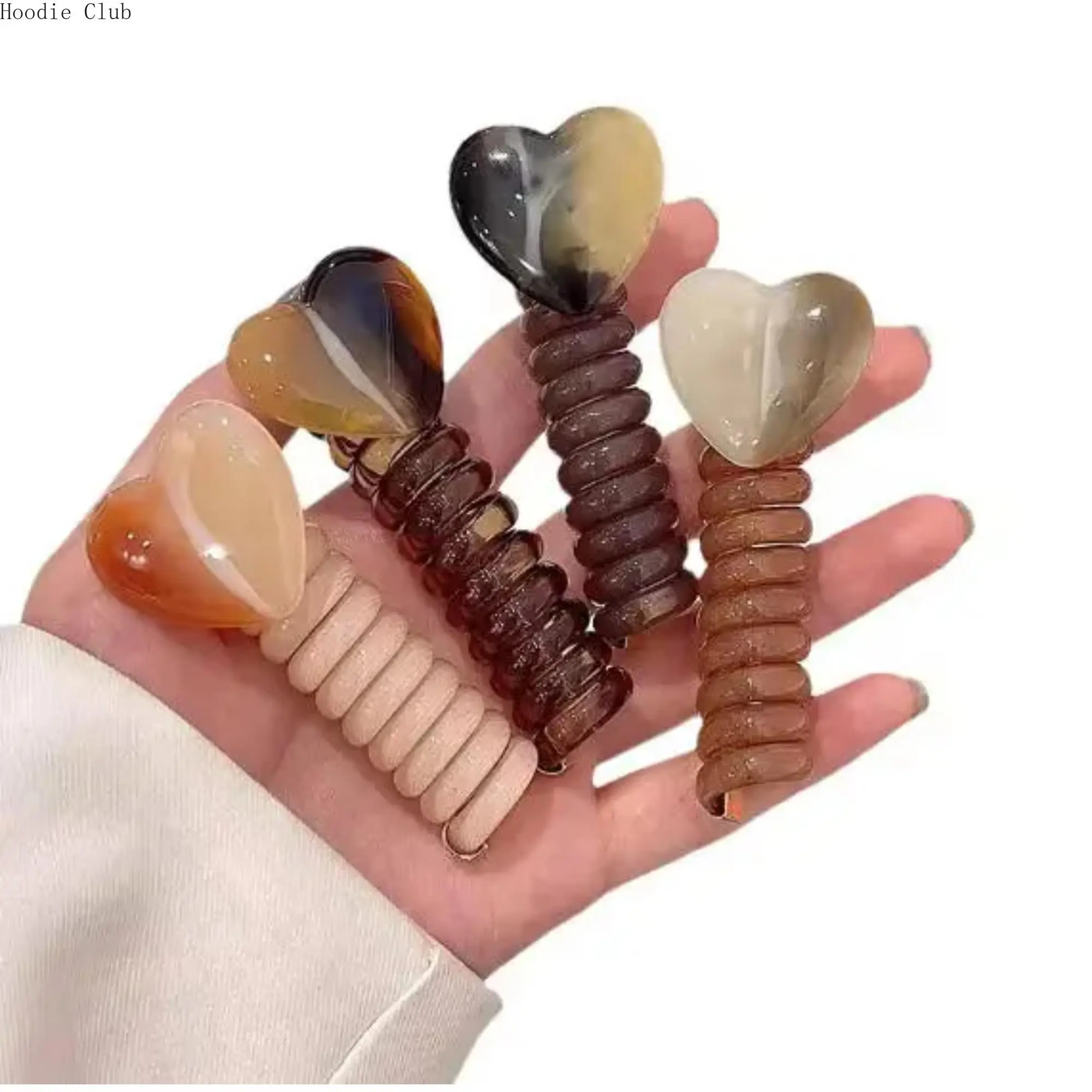 Elegant Hair Accessories Set for Women, Bubble Braid Design Headband, Stretchy No-Damage Spiral Hair Ties & Twilly Scarf for Everyday Wear, Elastic Hair Ties Ponytail Holders, One Size