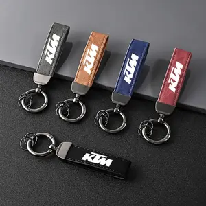 Fashion Leather Metal Keychain, Luxury Keyring for Ktm Duke Adv Sw RC 125 200 390 690 790 990 Super Adventure 1050 1190, Car Styling Accessory