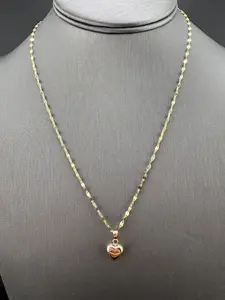 14K Gold Chain w/Pendant - Heart