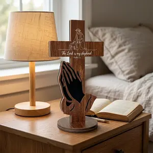 3D Multi-Layer Wooden Cross Wall Decor, Religious Home Decor, Colorful Abstract Patchwork Religious Art, Modern Christian Gift for Baptism, Wedding, Christmas