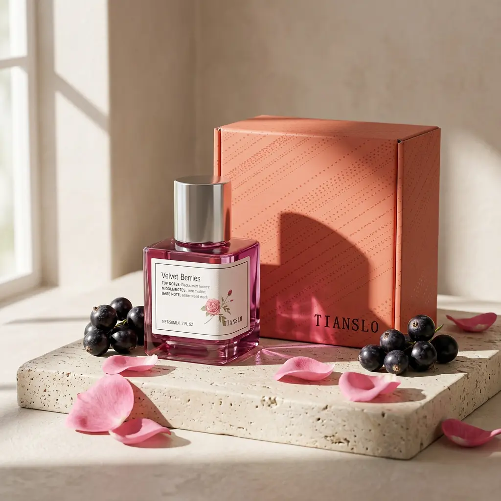TIANSLO Velvet Berries Perfume for Women - Long Lasting Floral Fruity Fragrance, Romantic Rose & Sweet Blackcurrant Scent, 50ml/1.7oz curations good affordable luxury
