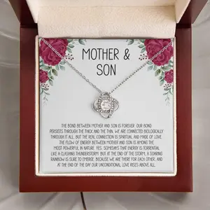 Love Knot Necklace Gifts for Mom From Son, Mom Gifts From Son, Birthday Gifts for Mom From Son, Necklace for Mom, Mother Gifts, Presents for Mom, Mother's Day