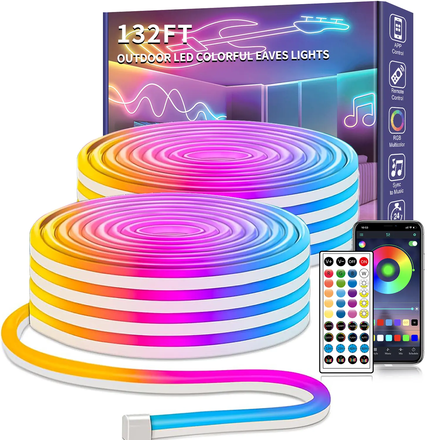 132ft (2 Rolls 66ft)