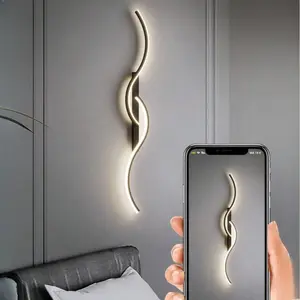 Dimmable Wall Sconce Light with 3 Color Temperatures, Modern Wall Mounted Lighting Fixture, Adjustable LED Decorative Wall Lamp, Modern Mood Lighting