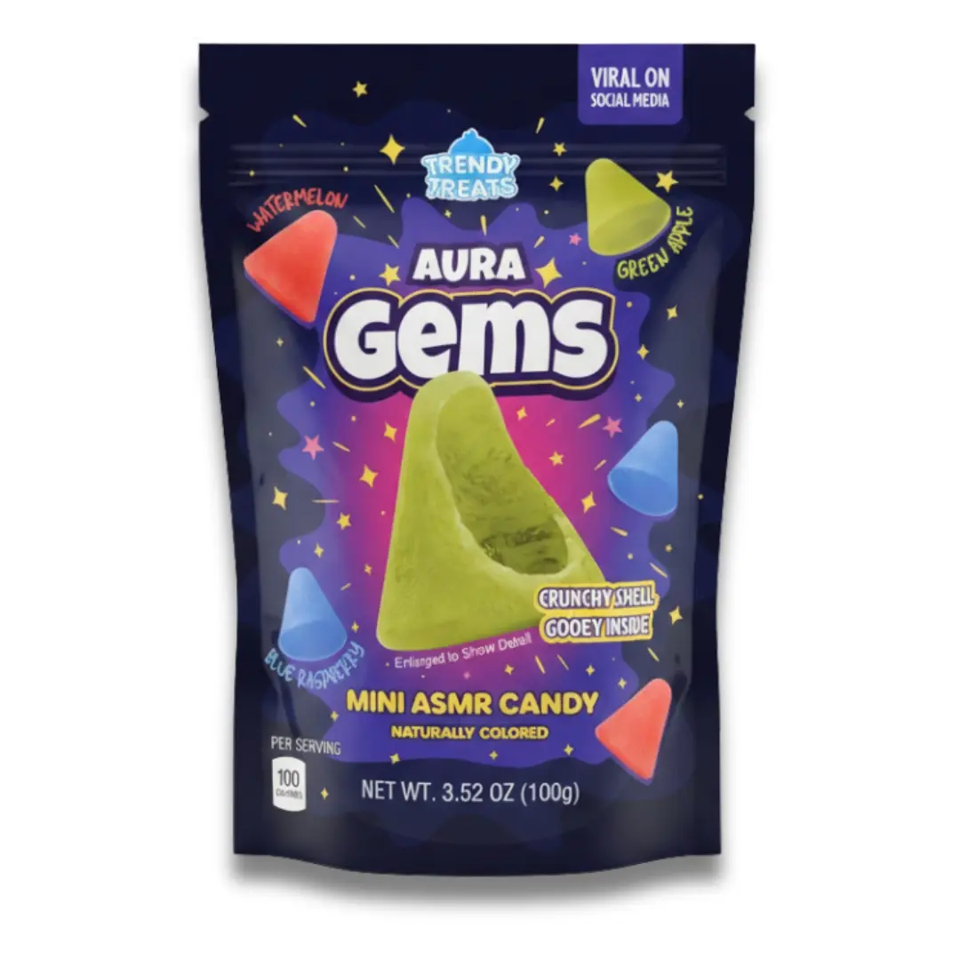 Aura Gems Crunchy Shell Soft Gooey Center Crystal Candy Gem 100g Aura Gems Crunchy Shell Soft Gooey Center Crystal Candy Gem 100g