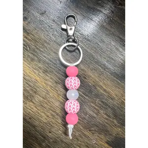 Pink Ribbon Breast Cancer Keychain Dangle Pink Ribbon Breast Cancer Keychain Dangle