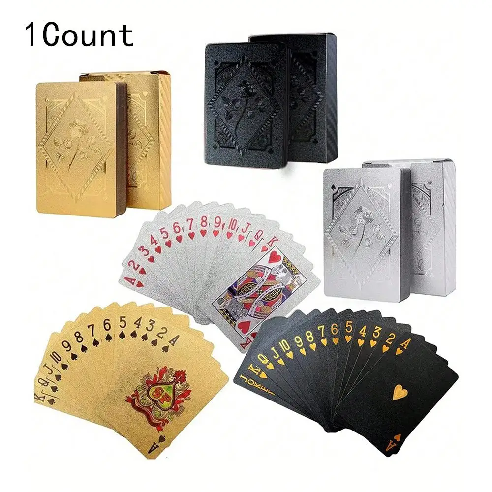 Playing Card, 55pcs/box Waterproof Plastic Playing Card, Funny Card Game for Teenager & Adults, Ideal Game & Outdoor Activity