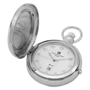 Charles-Hubert- Paris  Quartz Picture Frame Pocket Watch