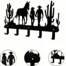 Western Cowboy Metal Wall Hook Hat Hangers for Wall Key Holder for Hat Backpack Coat Hat Hooks Storage Entryway Office Decor Rustic Home Storage Organizer Wall Hooks for Hanging Wall Mounted Hook