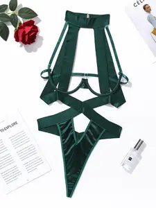 Multicolor Satin Tie-Back Cut-Out Push-Up Backless One-Piece Dress, Elegant Evening Wear, Sexy Bodycon Design, Perfect for Parties