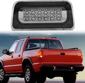 Nilight Third Brake Light Tail High Mount 3rd Stop Lights Smoked Lens Compatible with Chevy S10 and GMC Sonoma 1994-2003 Isuzu Hombre 1996-2000 Truck Rear Center Cab Lamp