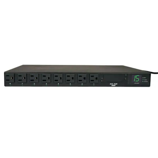 Tripp Lite Metered 15A Multi Outlet PDU - 8 x NEMA 5-15R - 1.8kVA - 1U Rack-mountable