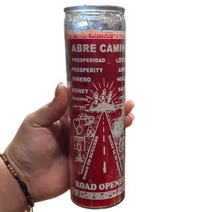 Veladora Abre Caminos Red Candle - Decorative Candle for Home Decor and Ornaments