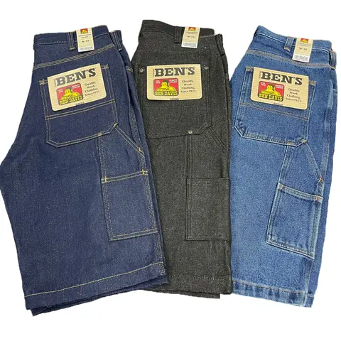 Ben Davis Men's Carpenter Jean Shorts 100% Cotton Regular Fit