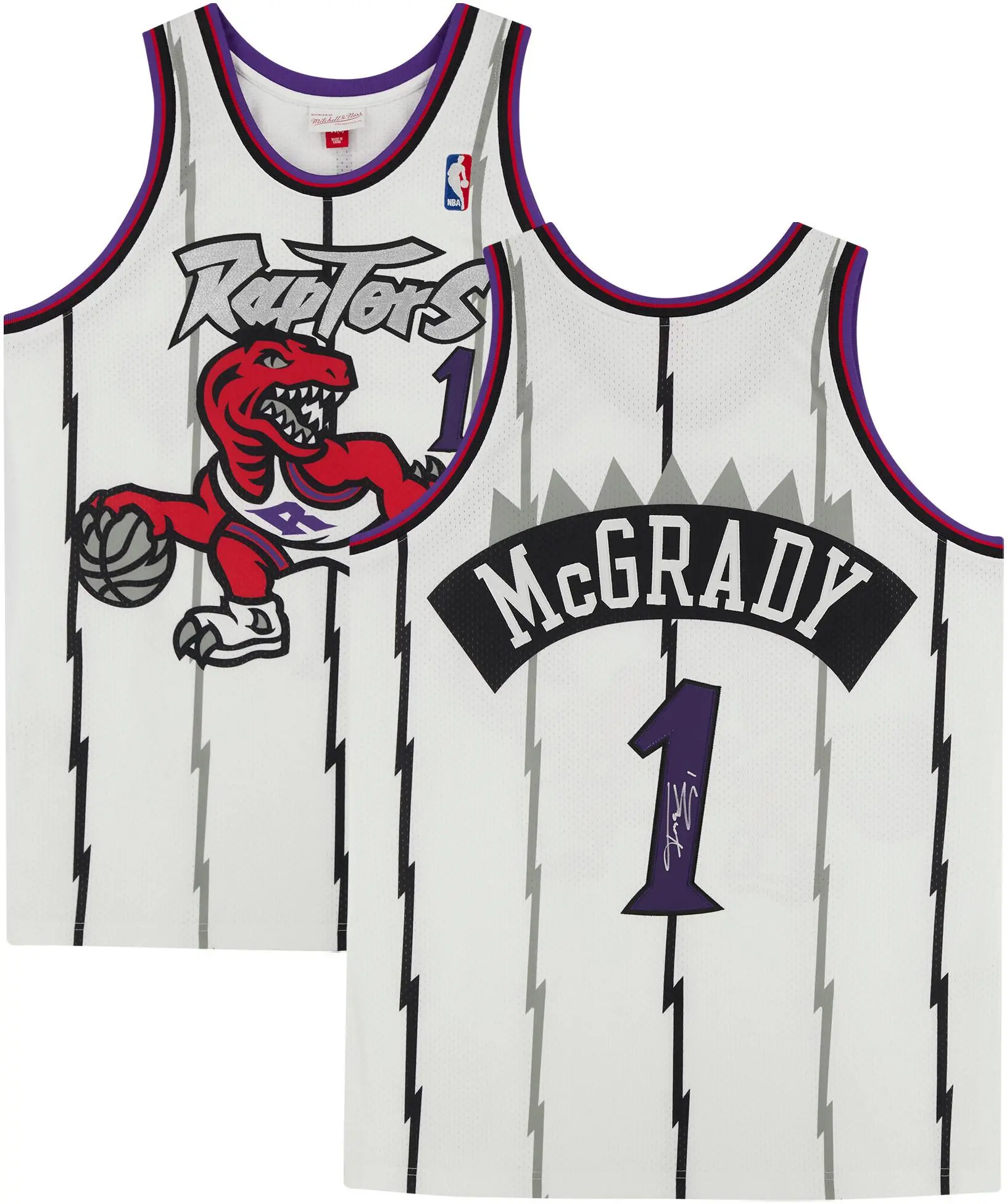 Tracy McGrady Toronto Raptors Autographed 1998 White Mitchell & Ness Authentic Jersey - Fanatics Authentic Certified