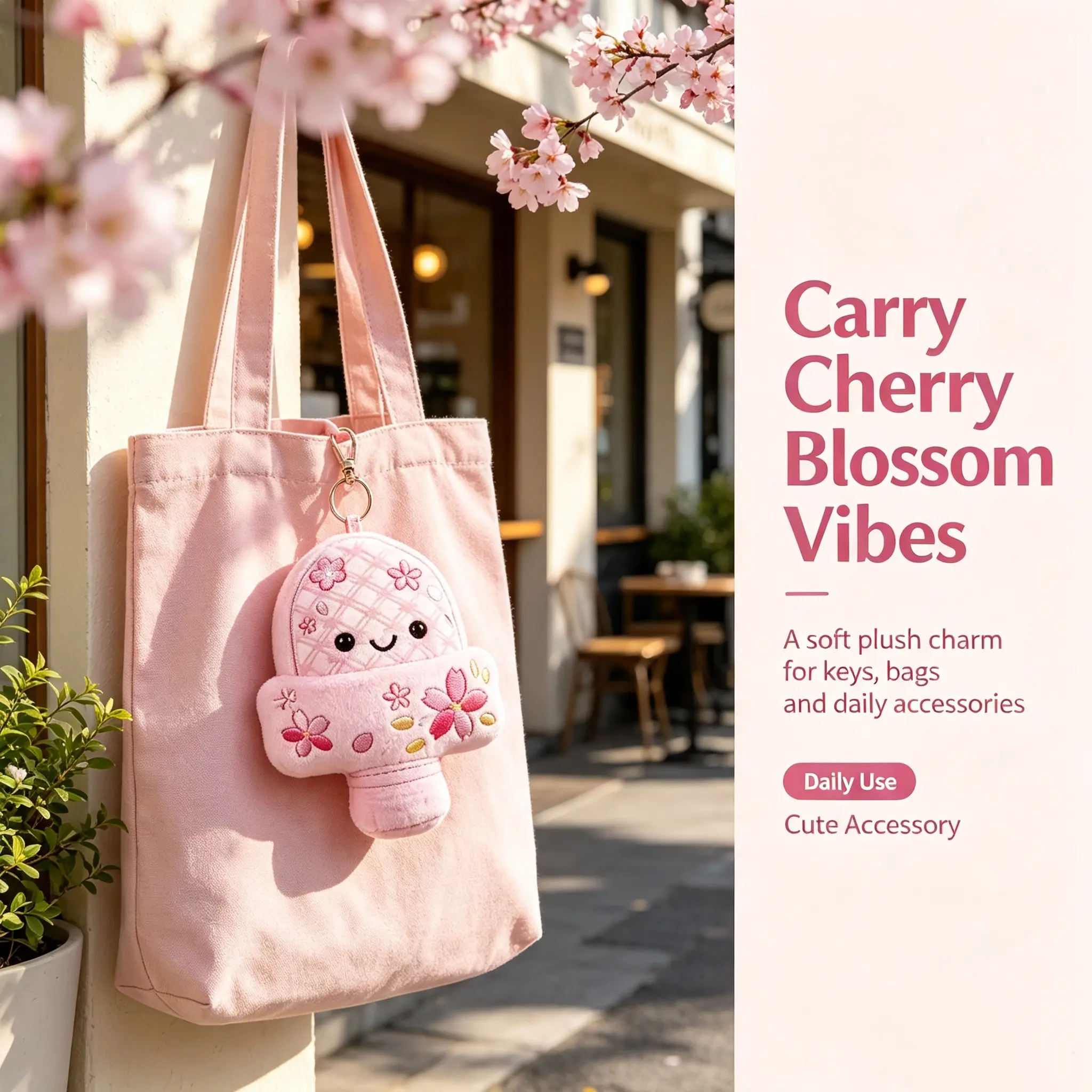 Souvenir Plush Toy – Chibi-Style Squeaky Plush Charm/Pendant