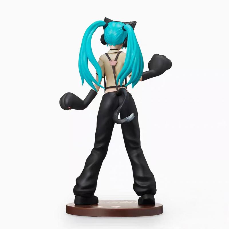 23cm SPM Series Hatsune Miku Project DIVA Kitty Cat Nyanko Girl Collectible Figurine Official PVC Anime Figure Table Ornament Fan Collection Holiday & Birthday Gifts