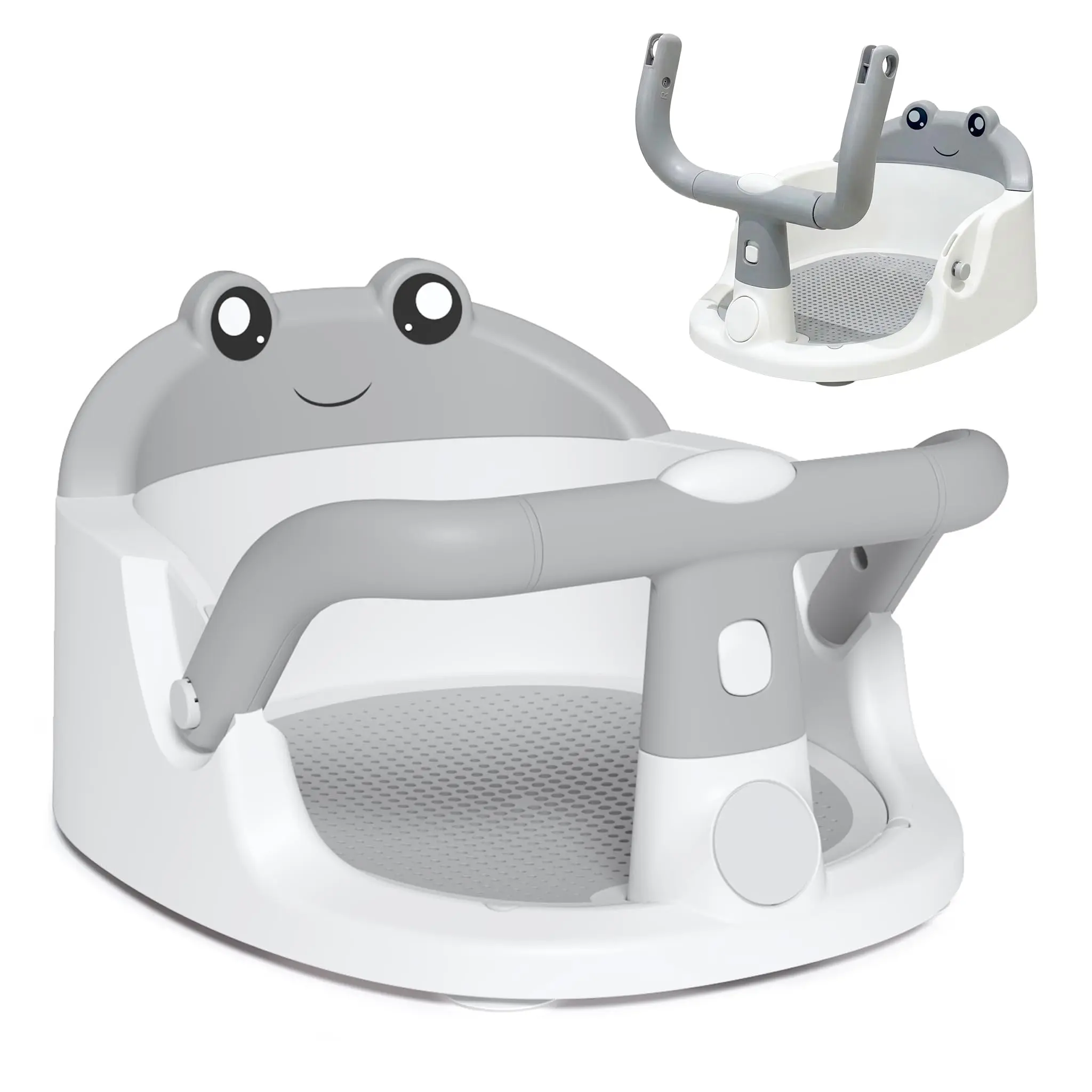 Bathtub Style Baby Bath Seat for 6+ Months Infants-Toddlers, Non-Slip Suction Cup Design, Safe and Comfortable Portable Seat, Bathtub Tub Sitting Up Easy to Clean Bathroom Chair