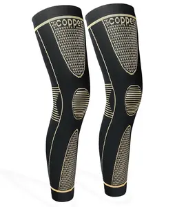 Full Leg Sleeves Long Compression Leg Sleeve Knee Sleeves Leg Protection for Men Women, Basketball Cycling Sports Daily Wear