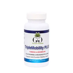 GG Natural Vitamins TripleMobility PLUS Glucosamine, Chrondroitin, Turmeric & Bromelain Supplement 90 capsules