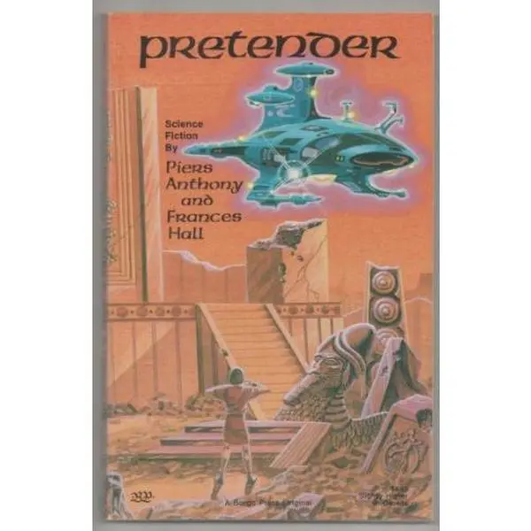 Used Good Fiction Novel "Pretender" - Piers Anthony, Frances Hall, Softcover English Literature, Wildside Press Publication