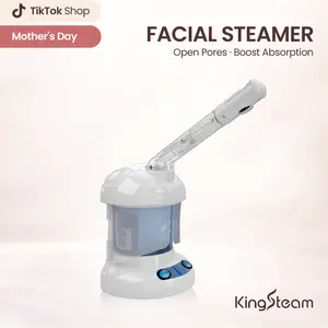 Kingsteam Facial Steamer - Ozone Steamer with Extendable Arm - Professional Nano Ionic Facial Steamer for Deep Cleaning - Portable for Personal Care Use at Home or Salon summervibes