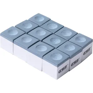 12-Pack of Billiard/Pool Cue Chalks, Billiard Pool Table Accessories for Home/Tournament Use (6 Colors )
