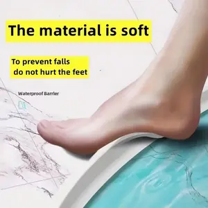 Foldable Silicone Water Barrier, Household Bathroom Sealing Strip, Flexible Waterproof Design, Durable & Easy Install