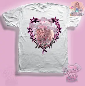 KG Pink Tie Dye Valentine Hearts Hat, Black Fairy Cotton T Shirt