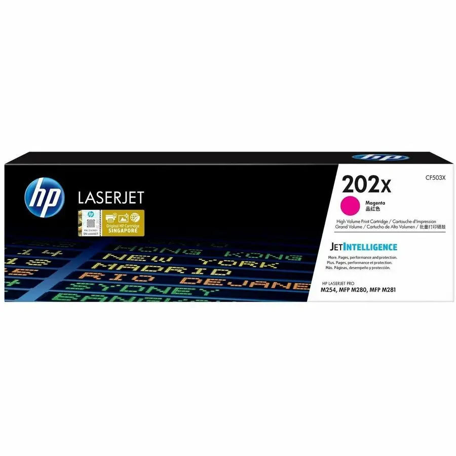 HP CF503X 202X High Yield Magenta Original LaserJet Toner Cartridge