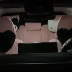 Heart Shaped Headrest Pillow, 1 Count Soft & Comfortable Car Neck Pillow, Plush Neck Pillow, Neck Rest Cushion, Automotive Car Interior Accessories for Women & Girls, Car Accessory, Car Seat Headrest