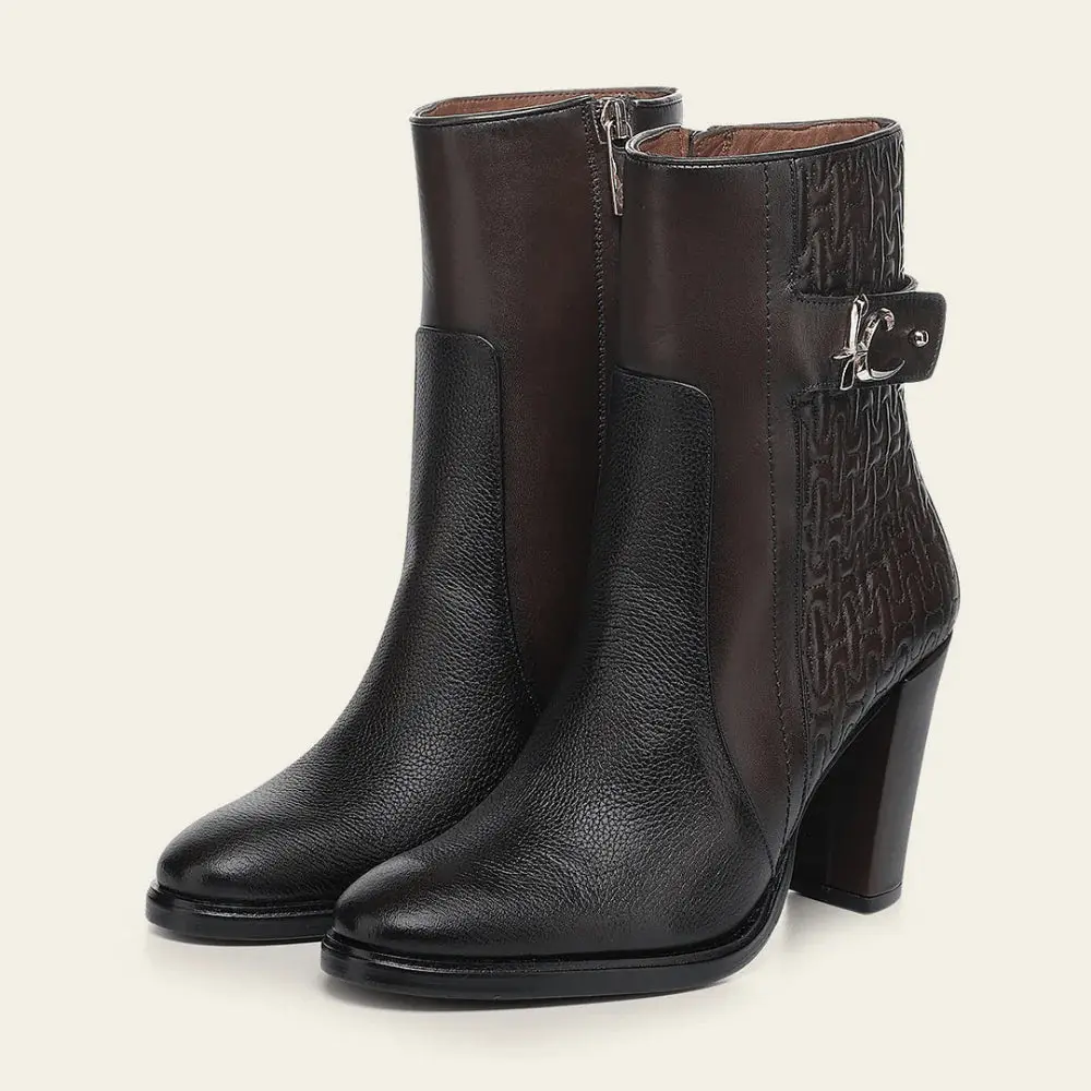 WOMENS CUADRA CASUAL BROWN BOOTIES