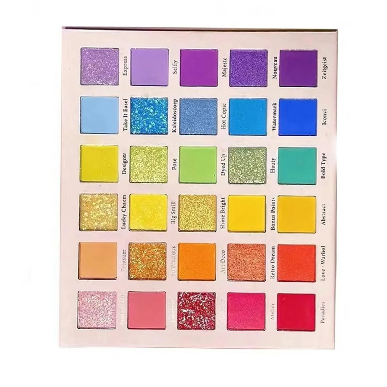 Highly Pigmented Waterproof Eyeshadow,Vivid Colors,30 Vibrant Color Makeup Eyeshadow Palette,Affordable Eye shadow Palettes, Matteand Glitter Eye Shadows Palette, Gradient Multicolor Eye Makeup, Duochrome Palette, Perfect for Any Style,Long-Lasting