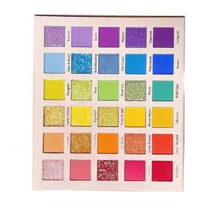 Highly Pigmented Waterproof Eyeshadow,Vivid Colors,30 Vibrant Color Makeup Eyeshadow Palette,Affordable Eye shadow Palettes, Matteand Glitter Eye Shadows Palette, Gradient Multicolor Eye Makeup, Duochrome Palette, Perfect for Any Style,Long-Lasting