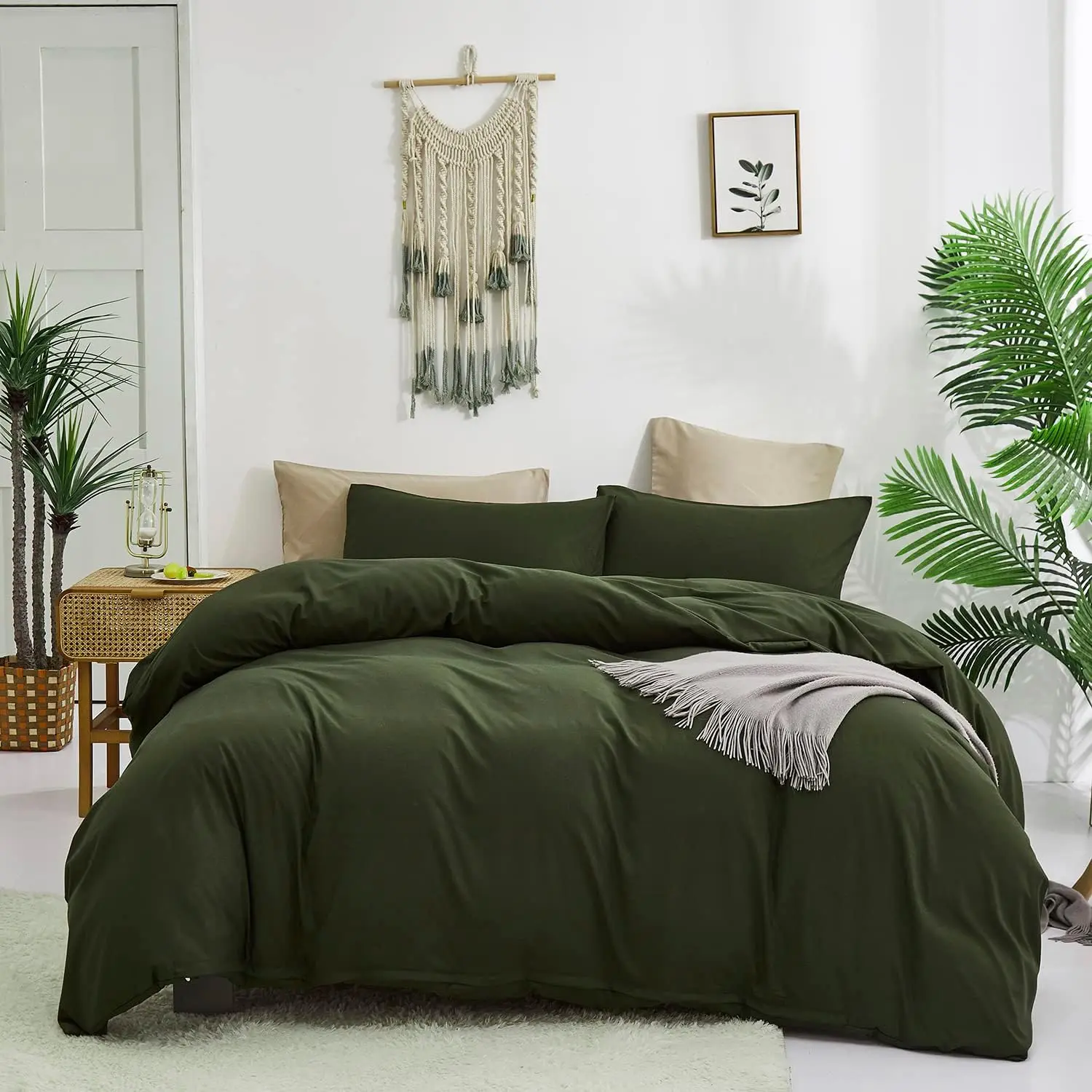 Army Green Comforter Twin Dark Deep Green Teens 3 Hunter Green Comforter 1 Twin Size Comforter (68x90 inches) with 2 Pillowcases (20x26 inches)