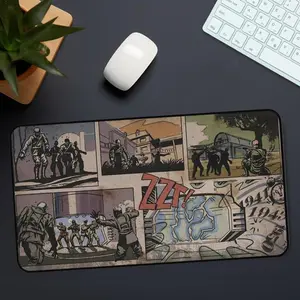 Kino Loading Screen Desk Mat, Call of Duty Zombies Desk Mats, High-Resolution Art, Black Ops-Inspired Design Gaming Accessories, Nostalgia Gamer Gift for Him