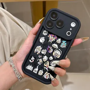 Cartoon King Luffys Phone Case Suitable for iPhone 17 16e 16 15 14 13 12 11 Mini Pro Max Air X XR XSMAX 8 7 Plus Anti Fall Soft TPU Back Cover