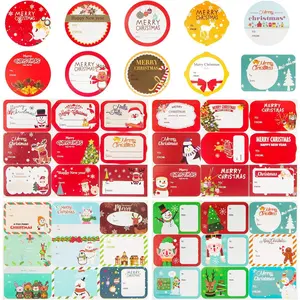 144 PCS Christmas Tags Sticker,Christmas Gift Tags,Christmas Name Labels for Present,48 Jumbo Designs Christmas Stickers Name Tags,Holiday Present Label,Christmas Tags for Gifts