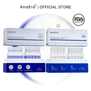 AnaEra GHK-Cu Peptides Serum & Ultra Hydrating Serum, Copper Peptides, Hyaluronic Acid, Collagen - Repairing, Smoothing and Boost Collagen - Glowy skin, 1.2ml x 30